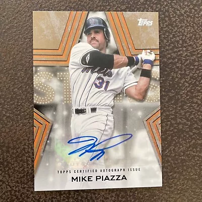 2023 Topps Series 1 Mike Piazza Baseball Stars Gold Auto /50 Mets • $125