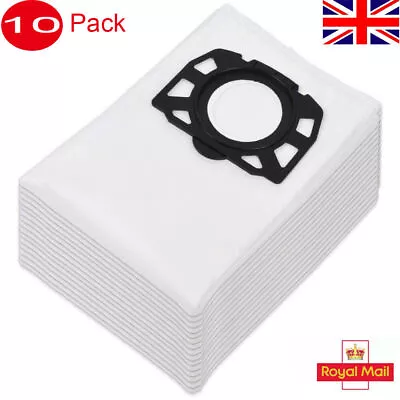 10Pcs Dust Bags For Karcher WD4 WD5 WD6 Premium Renovation Vacuum Pleated Filter • £12.99