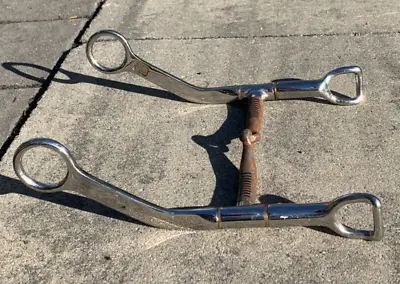 Western REINING Horse Snaffle Bit Turtle Makers Mark 5 1/4  Sweet Iron Mouth • $60