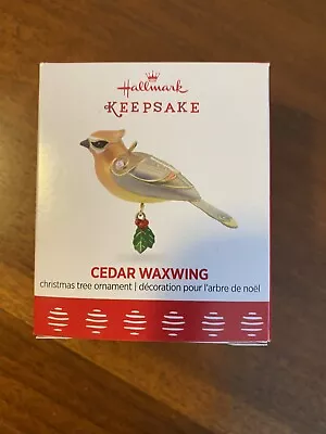 Hallmark 2017 Cedar Waxwing Bird Miniature Ornament • $24