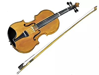 Violin Sticker Decal Home Office Dorm Wall Exclusive Art Tablet Laptop Music • $6.95