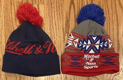 2 Mitchell & Ness Men’s Knit Beanie Hats • $19.99