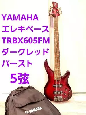 Yamaha 5 String Electric Bass Trbx605Fm Dark Red Burst • $759.64