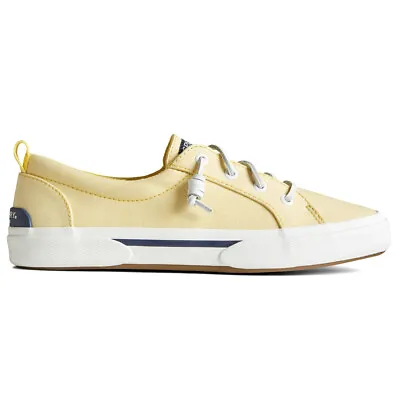 Sperry Pier Wave Lace Up  Womens Yellow Sneakers Casual Shoes STS86062 • $28.15
