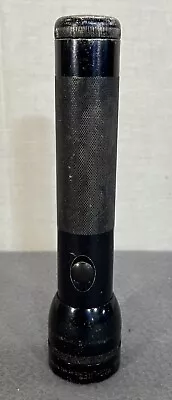 MAGLITE 10” Inch Flashlight Black Incandescent 2xD Cell Batteries USA Vintage • $12.99