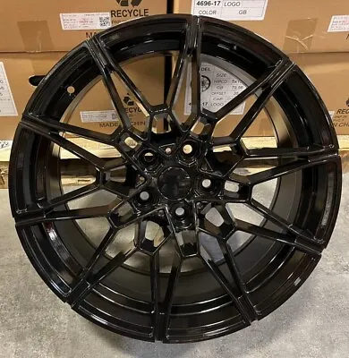 (Set Of 4) 19  STAGGERED Gloss Black Wheels Rims 5x120 FOR BMW 3 4 5 Series • $1000