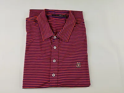 Ralph Lauren RLX Muirfield Village Golf Club Polo Shirt Size XL  Stripe  #5052 • $28.90