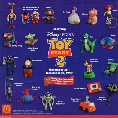 $11.99 • Buy 1999 Disney's Toy Story 2 Mcdonalds Happy Meal Toys - U - Pick