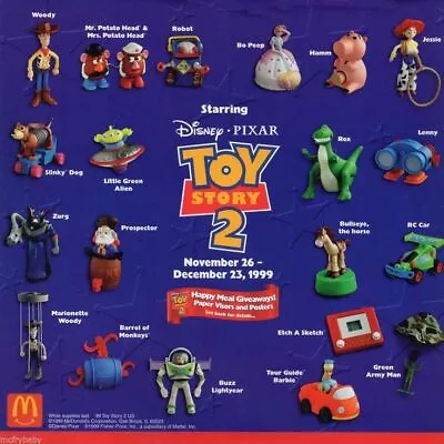 1999 Disney's Toy Story 2 Mcdonalds Happy Meal Toys - U - Pick • $11.99