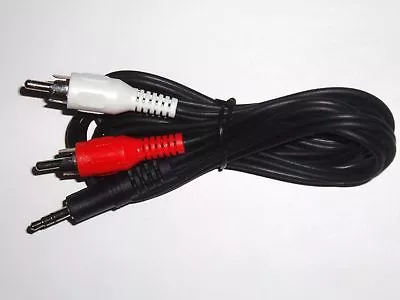 6Ft 3.5mm Mini Plug To 2 RCA Male Stereo Audio Cable 6' • $6.95