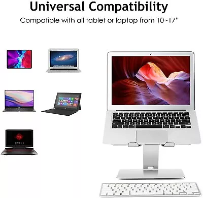 DL Foldable Laptop Mac Stand Riser Ergonomic Desk Mount Height&Tilt Adjustable  • $79.95