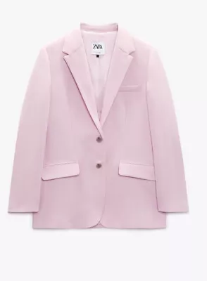 $35 • Buy Zara Baby Pink Blazer Xs