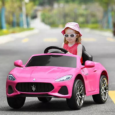 12V Kids Ride On Car Maserati GranCabrio Licensed W/ Remote Control& Lights Pink • $156.99