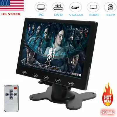 US-7 / 9  CCTV Monitor PC Screen AV RCA VGA HDMI 1080P For DSLR Raspberry Pi 3B+ • $52.69