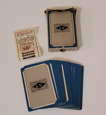 RARE Vintage 1939 Lehigh Valley LV Anthracite Railroad Playing Cards Deck • £77.10