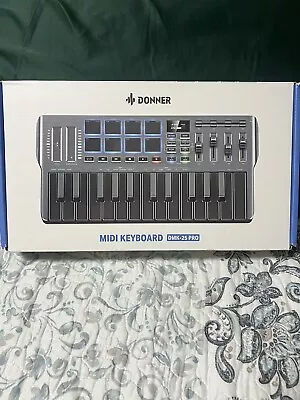 Donner USB-C MIDI Keyboard DJ Controller OLED Screen 25 Key 8 Drum Pad Touch Bar • $78.99