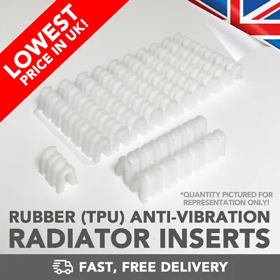£2.79 • Buy Radiator Bracket Anti-Vibration Packers Inserts (TPU Rubber) - UK
