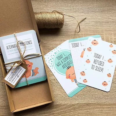 £11.50 • Buy Alternative Baby Milestone Cards, Funny Gift Idea For New Parents