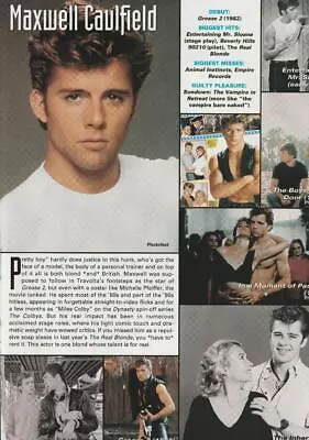 Matt Dillon Maxwell Caulfield Teen Magazine Pinup Clipping Sexy Teen Idols Bop • $5