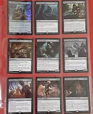 Magic The Gathering Page 9 Rare Warlock Wizard Vampire Curse Demon Nightmare Mix • $5.99