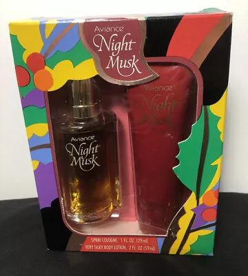 Vintage Prince Matchabelli Aviance Night Musk Cologne Spray 1 Oz Body Lotion 2oz • $119