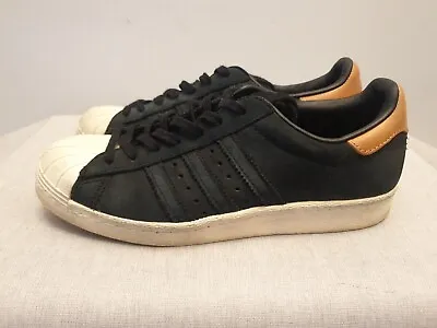 Women's Adidas Superstar 80s Suede Trainers Dark Green White Size UK 5 • £20