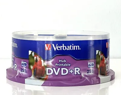 Verbatim Dvd-r 4.7gb 25pk White Inkjet 16x 120mins • $25