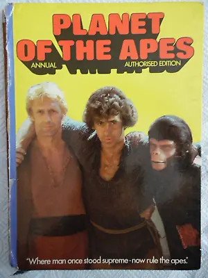 £7 • Buy Vintage Planet Of The Apes Authorised Edition Hardback Annual 1976 Brown Watson.