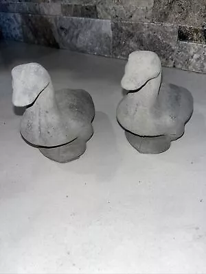 Vintage Style Garden Concrete Ducklings Lot Of Two • $36