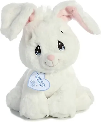 Aurora - Small White Precious Moments - 8.5  Floppy Bunny - Stuffed Animal • $14.84