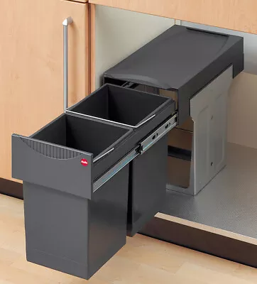 Hailo Tandem Pull Out Waste Bin Ideal For Under Sink Use With Two 15ltr Inserts • £125.70