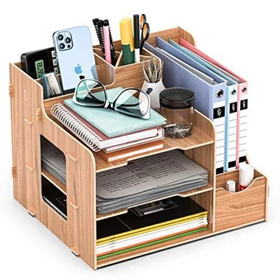 £21.49 • Buy Magazine File Holder Rack Letter Tray Office Desk Tidy Organiser For Document