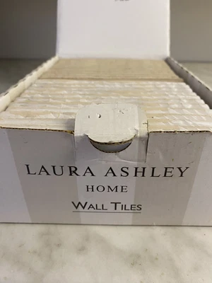£0.99 • Buy White Laura Ashley Artisan Wall Tiles, 6 Boxes, 7.5cm X 15cm, 22 Tiles Per Box