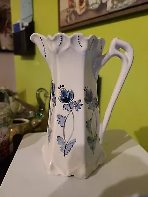 Delft Blue Style Handpainted Pitcher • $11