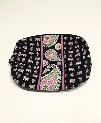 Vera Bradley Paisley Elephant Cotton Cosmetic Makeup Travel Pouch Small Size • $14.99