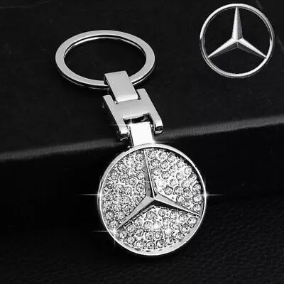 Bling 3D Crystal Diamond Keychain Fashion Keyring Accessories For Mercedes Benz • $10.99