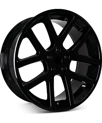 24  Inch Gloss Black Replica SRT Wheels Rims 5x139.7 5x5.5 Ram Dodge STR10 • $1529.80