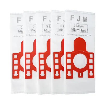 5 X Vacuum Cleaner Hoover Dust Bags For MIELE FJM CAT & DOG • £6.95