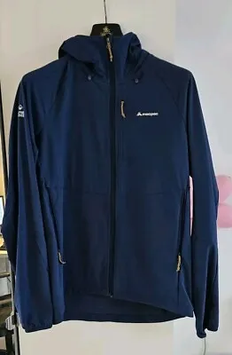 Macpac Water Resistant Alpine Series Hooded Jacket Blue Large Excellent • £44.50