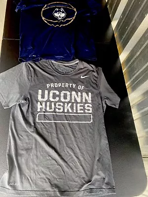 2 UConn Huskies Nike Dry Fit T-shirts Size Lg • $9.99