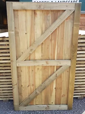 Bespoke Super Heavy Duty Vertical Board Garden Gate Feather Edge Made To Measure • £105