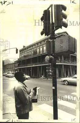 1980 Press Photo The New Orleans Public Service Meter Reader On Decatur Street • $19.99