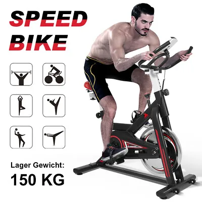 Indoor Cycling Exercise Bike Adjustable Stationary Fitness Spinning Bicycle • £139.99