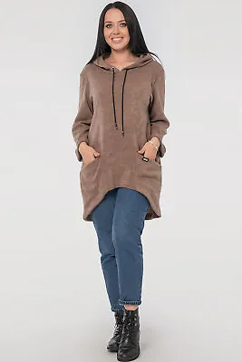 Hoodie Asymmetrical In Coffee Color 2844.92 • £35.14