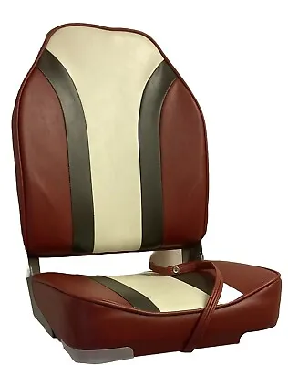 2 X Red / Charcoal / White Folding Boat Seat • £178