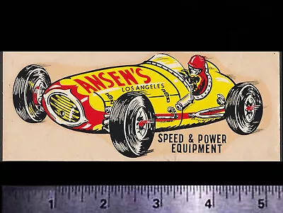 ANSEN Speed & Power Equipment - Original Vintage 1960's Racing Water Slide Decal • $3.27