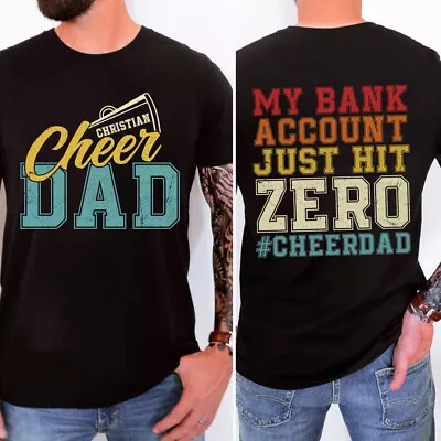Personalized Cheer Dad Unisex T-shirt Funny Gift For Father S Day • $12.99