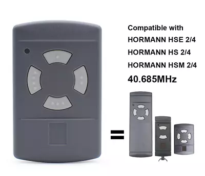 Garador Hormann Type Remote Control Key Fob Zapper Garage Door GREY BUTTONS • £19.95
