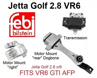 Engine Motor Transmission Mounts Kit Set For 99-05 Golf Jetta 2.8 VR6 AFP TT 3.2 • $154