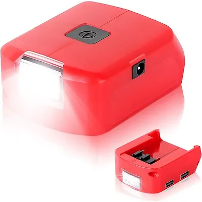 For Milwaukee M18 18V Power Source DUAL USB LED Charger Adapter For 49-24-2371 • $14.99